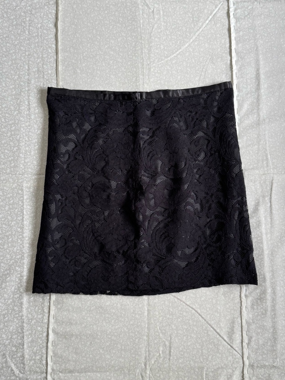 Dalia Collection Black Lace Mini Skirt